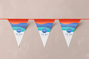 Bunting Flag Mockup, a Product Mockup by PixelVoyager (Thumbnail 4 of 7)