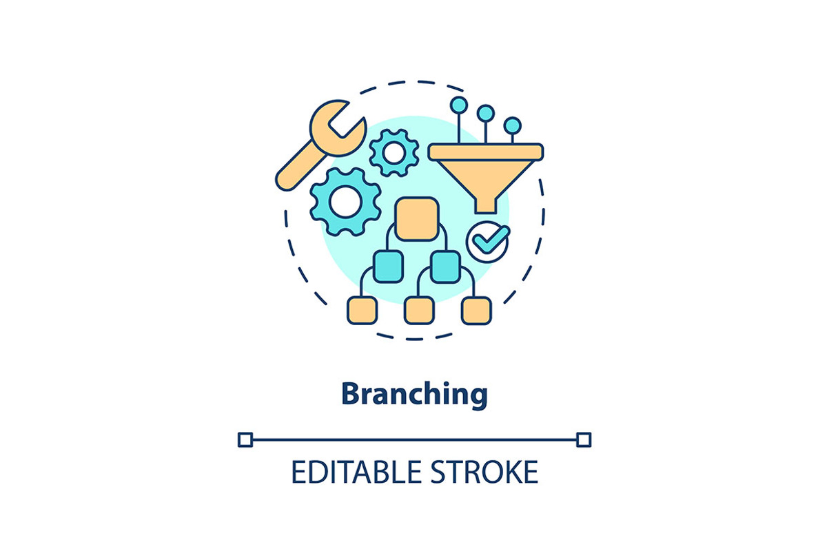 Branching concept icon, an Icon by IMG Visuals