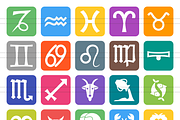 24 Zodiac Flat Round Corner Icons, an Icon by IconBunny (Thumbnail 2 of 3)