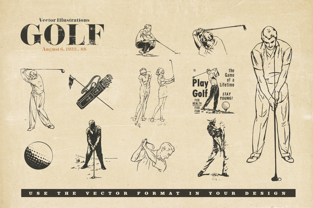 Retro Golf, an Illustration by Retro Machine (Photo 2 of 5)