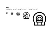 50 Health Checkup icons, an Outline Icon by Side Project (Thumbnail 5 of 8)