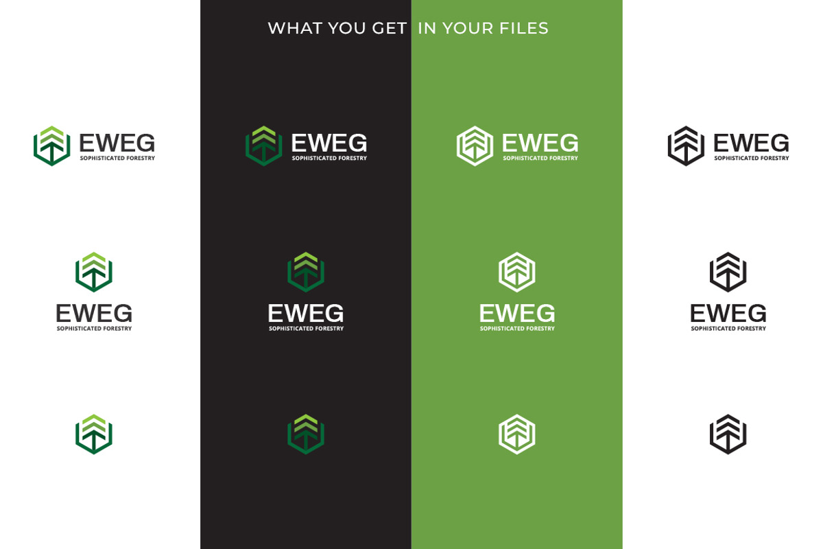 Eweg Fir Tree Wood Forest Logo, a Branding & Logo Template by Tovarkovdesign (Photo 4 of 6)