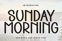 Sunday Morning | Script Font