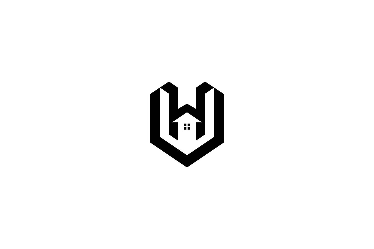 V building initial logo, a Branding & Logo Template by ZHR Creative