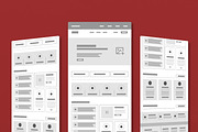 Wireframe Structure Examples, a Wireframe Template by MightyDesign (Thumbnail 1 of 9)