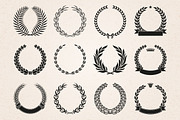 Laurel Wreaths Vector, 35 Elements, an Object Graphic by Digiselector Design Goods (Thumbnail 4 of 5)