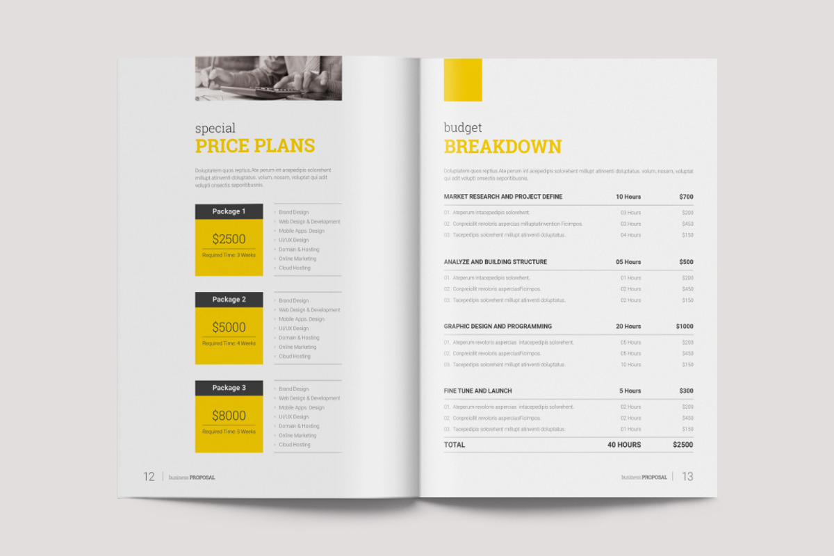 Proposal, a Brochure Template by DesignJanala (Photo 9 of 11)