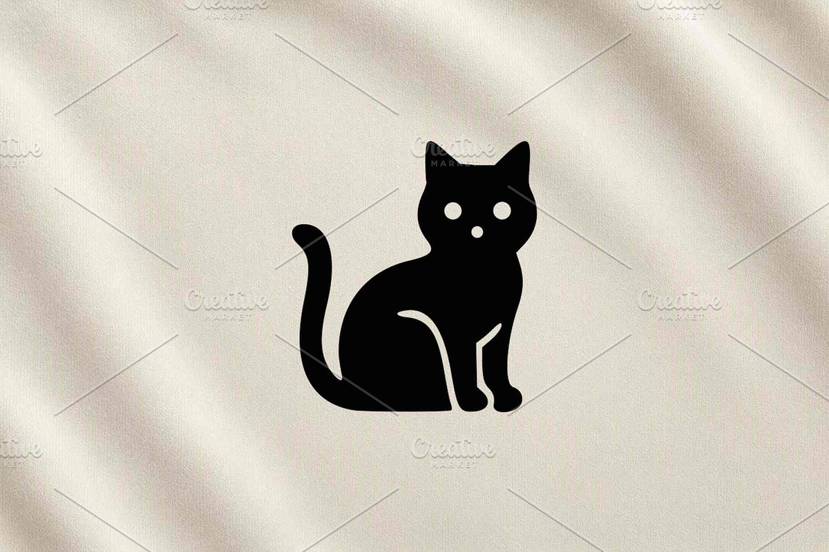 Sitting Cat Silhouette Vector, an Animal Illustration by Vectorium Studio (Photo 3 of 4)
