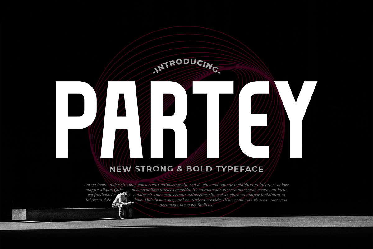 Partey Bold Display Typeface, a Sans Serif Font by edukka (Photo 1 of 8)