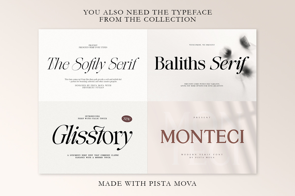 The Erupha Serif | 12 Font Files, a Serif Font by Pista Mova (Photo 24 of 24)