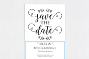 Save the Date Template SHR207, an Invitation Template by Shafura_Wedding (Thumbnail 4 of 5)