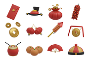 3D Chinese New Year Pack, an Object 3D Model by Dudukbersama (Thumbnail 2 of 4)