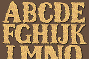 Leaves. Engraved font, an Object Graphic by Vector Engraving (Thumbnail 3 of 4)