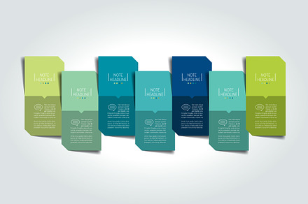 Timeline, step by step template, an Illustration by VectorAN