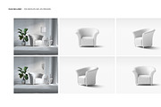 Tub Armchair Mockup Set, a Household Mockup by creatsy5 (Thumbnail 2 of 11)