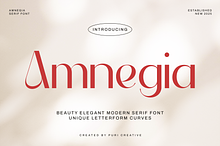 Amnegia - Beauty Elegant Sans Serif