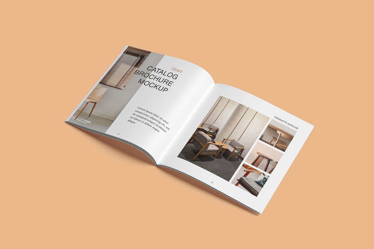 Square Brochure Catalog Mockup, a Print Template by Jestdio (Photo 9 of 14)