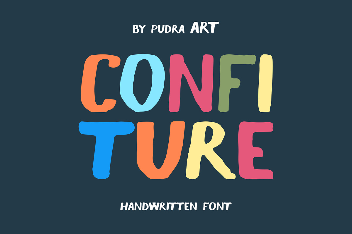 Confiture, a Sans Serif Font by PudraART (Photo 1 of 15)