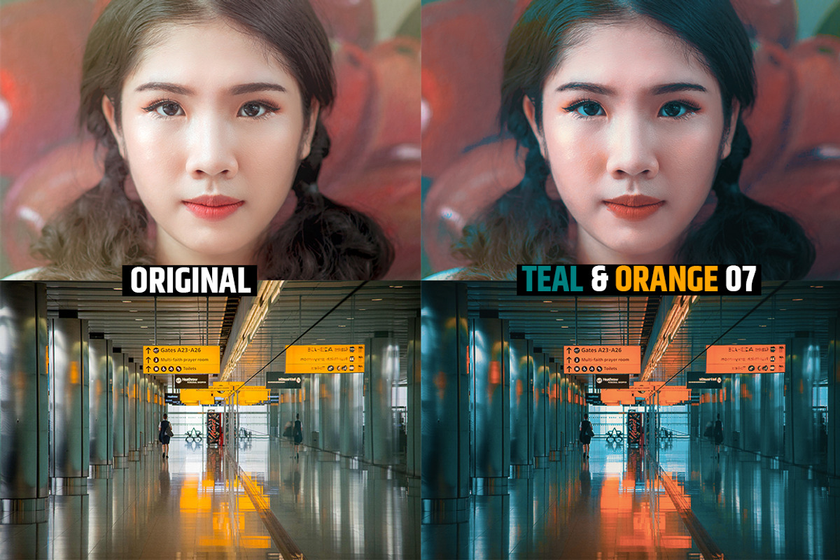 Orange & Teal 30 Cinematic FILM LUTS, a Plug-in Add-On by WeLovePresets (Photo 39 of 61)