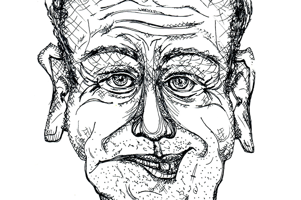 Hand Drawn Character Sketch of, a Person Illustration by Sharon Schwalbe (Photo 1 of 2)