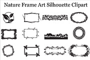 Nature Frame Art Silhouette Clipart, a Graphic by hafijul (Thumbnail 1 of 13)