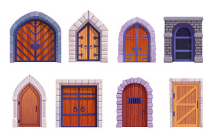 Medieval castle doors. Ancient, a Graphic by Stock-Smart-Start