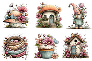 Whimsical Spring Clipart Bundle, an Illustration by Dream Creation (Thumbnail 6 of 7)