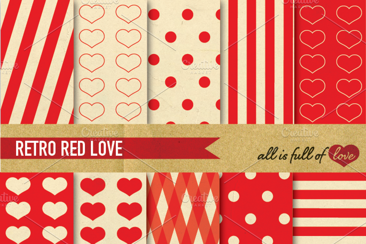 Red Vintage Background Paper