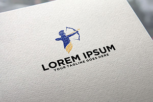 Archer Warrior Roman Soldier logo, a Branding & Logo Template by REDVY CREATIVE