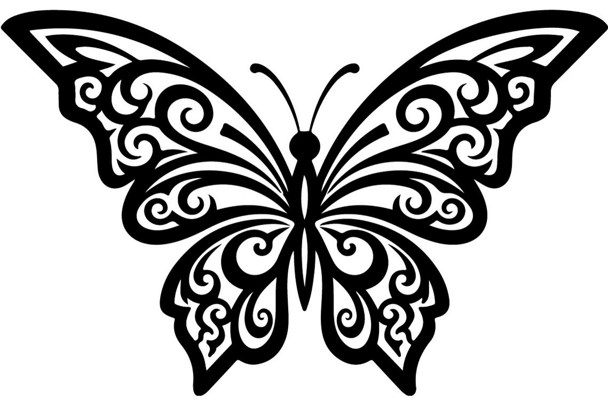 Elegant Butterfly Silhouette, an Object Graphic by Designer_Momina (Photo 2 of 18)