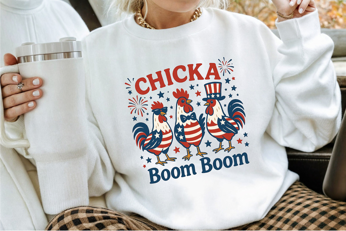 Patriotic Chicken USA 4th of July Me, an Illustration by Sublimation Artist (Photo 2 of 9)
