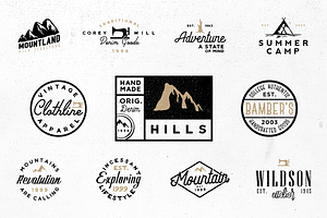 100 VINTAGE LOGO TEMPLATES