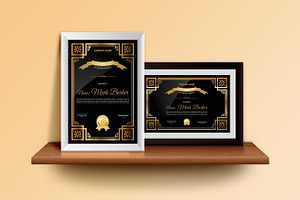 Certificate Word | PSD | AI, a Stationery Template by Curve Design