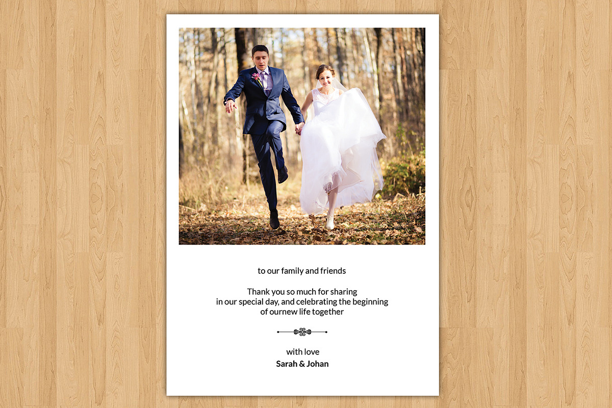 Wedding Thank You Card-V242, a Flyer Template by Template Shop (Photo 3 of 3)
