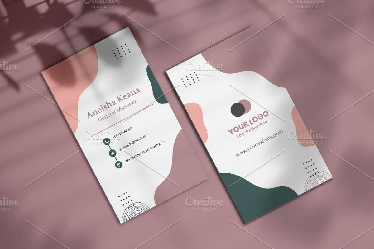 Business Card Template, a Social Media Template by fashionaddict (Photo 2 of 4)