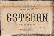 Esteban | Western Font, a Serif Font by Muntab_Art (Thumbnail 1 of 7)