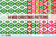 Modern Christmas Digital Paper, a Pattern Graphic by Laureling Studios (Thumbnail 1 of 2)
