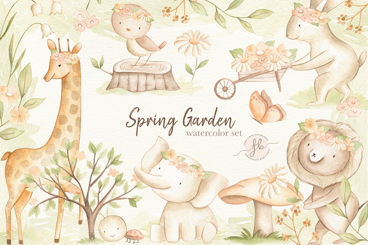 Watercolor Bundle, an Animal Illustration by Flora+Bear (Photo 12 of 32)