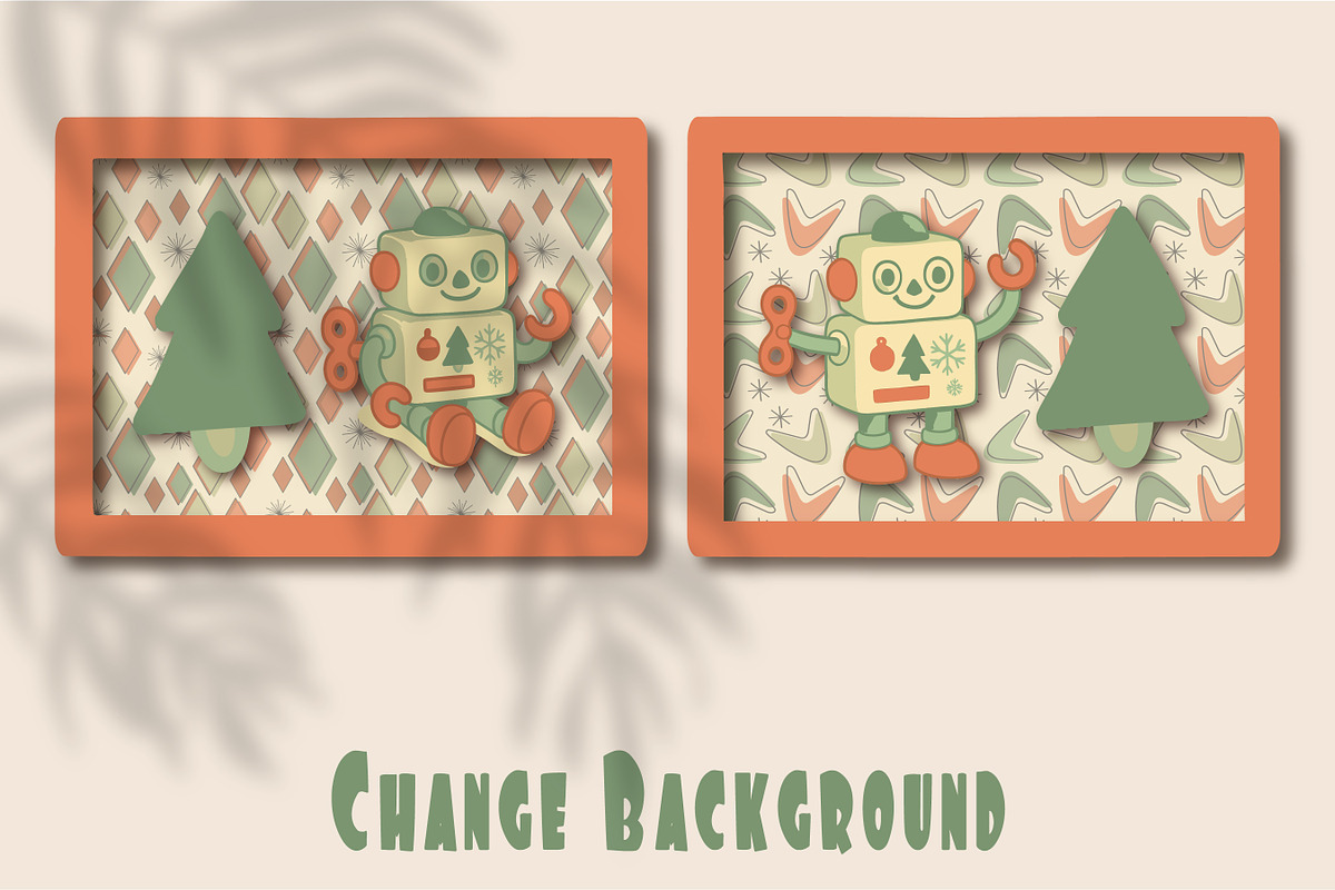 Retro Christmas Toy Robots Graphics, an Object Graphic by Blynn Pippen (Photo 19 of 26)