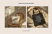 12 Tote Bag Mockups, a Merchandise Mockup by Vibey Mocks (Thumbnail 5 of 8)