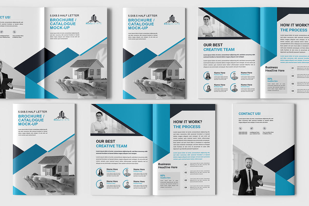 5.5x8.5 Brochure / Catalogue Mockup, a Books & Magazine Mockup by Illusiongraphic (Photo 7 of 22)