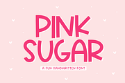 Pink Sugar | Fun Handwritten Font, a Script Font by KA Designs (Thumbnail 1 of 9)