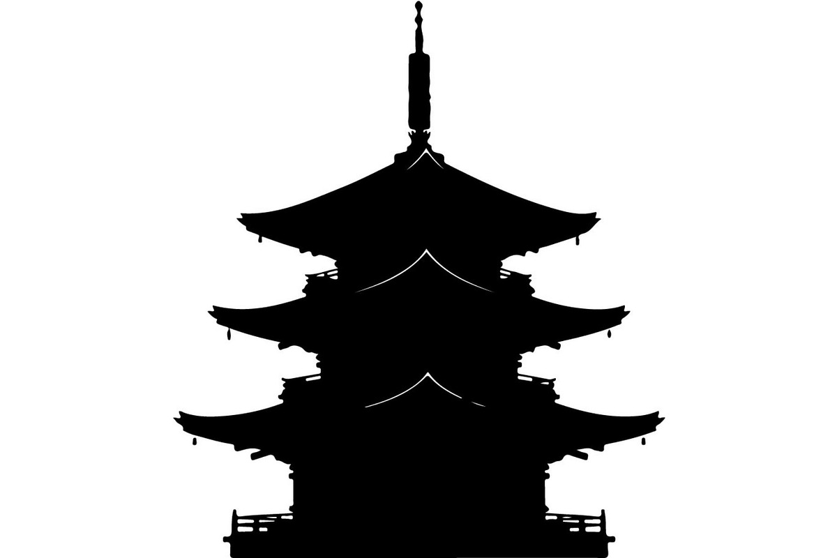 Pagoda Temple Silhouette, an Object Graphic by Designer_Momina (Photo 10 of 20)