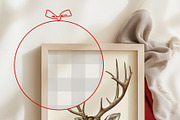 Merry & Bright Christmas Card Mockup, a Product Mockup by NikiArts (Thumbnail 15 of 17)