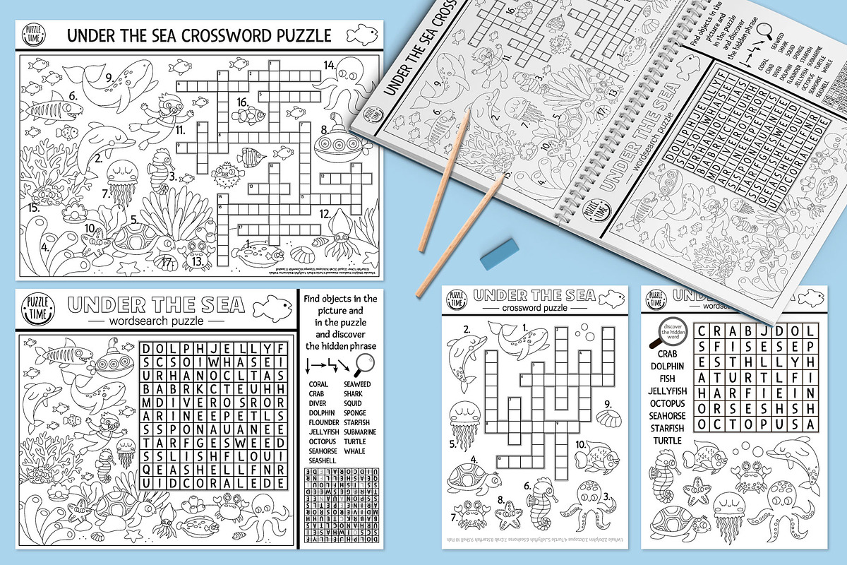 Under the sea coloring games, an Education Illustration by Lexi Claus (Photo 7 of 16)