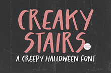 CREAKY STAIRS Scary Halloween Font