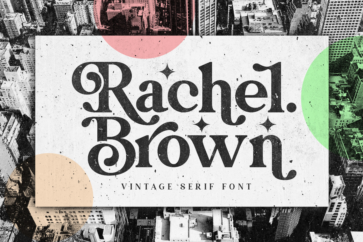Rachel Brown, a Serif Font by Fargun Studio (Photo 1 of 17)