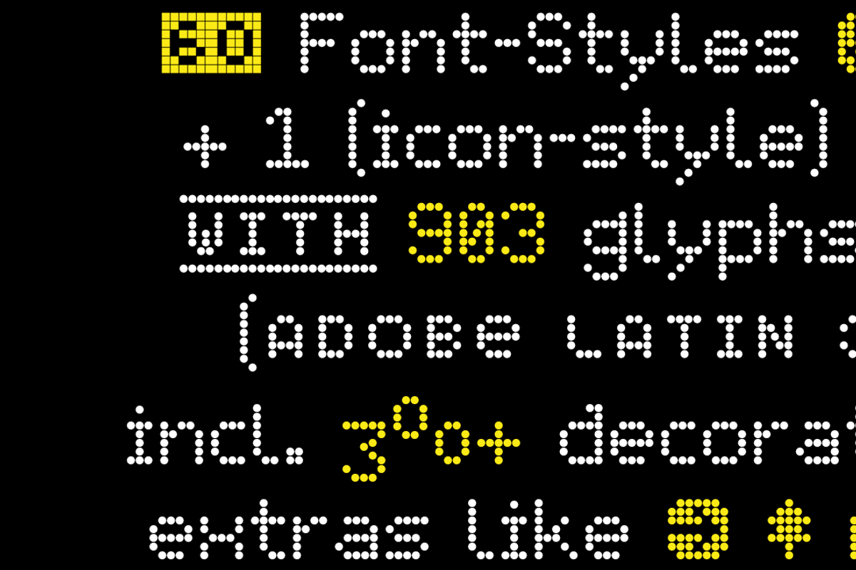 FONT | LED pixel, a Symbol Font by Typo Graphic Design (Photo 5 of 8)