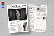 Wedding Newspaper Flyer Template, a Flyer Template by BrandPacks (Thumbnail 1 of 5)