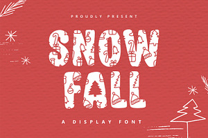 Snowfall - Display Font